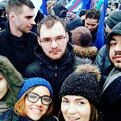 Студенты университета приняли участие в митинге-концерте «Россия в моём сердце»
