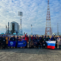 Ракетоноситель Союз-2.1б с малым космическим аппаратом RTU MIREA1 подготовлен к запуску