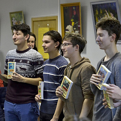 В читальном зале кампуса МИТХТ состоялся  межкампусный турнир Московского технологического университета по игре «Что? Где? Когда?»