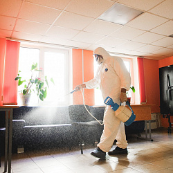 В общежитиях РТУ МИРЭА регулярно проводится уборка с применением дезинфицирующих средств