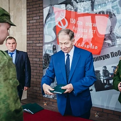 Выпускники военной кафедры МИРЭА получили военные билеты